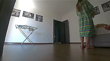 Real treason.Wife cheats on her husband before he comes home.