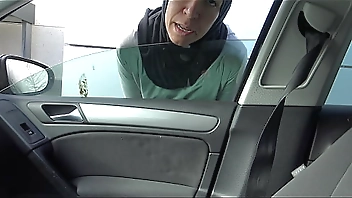 perverted tourist picks up a naughty Muslim street prostitute